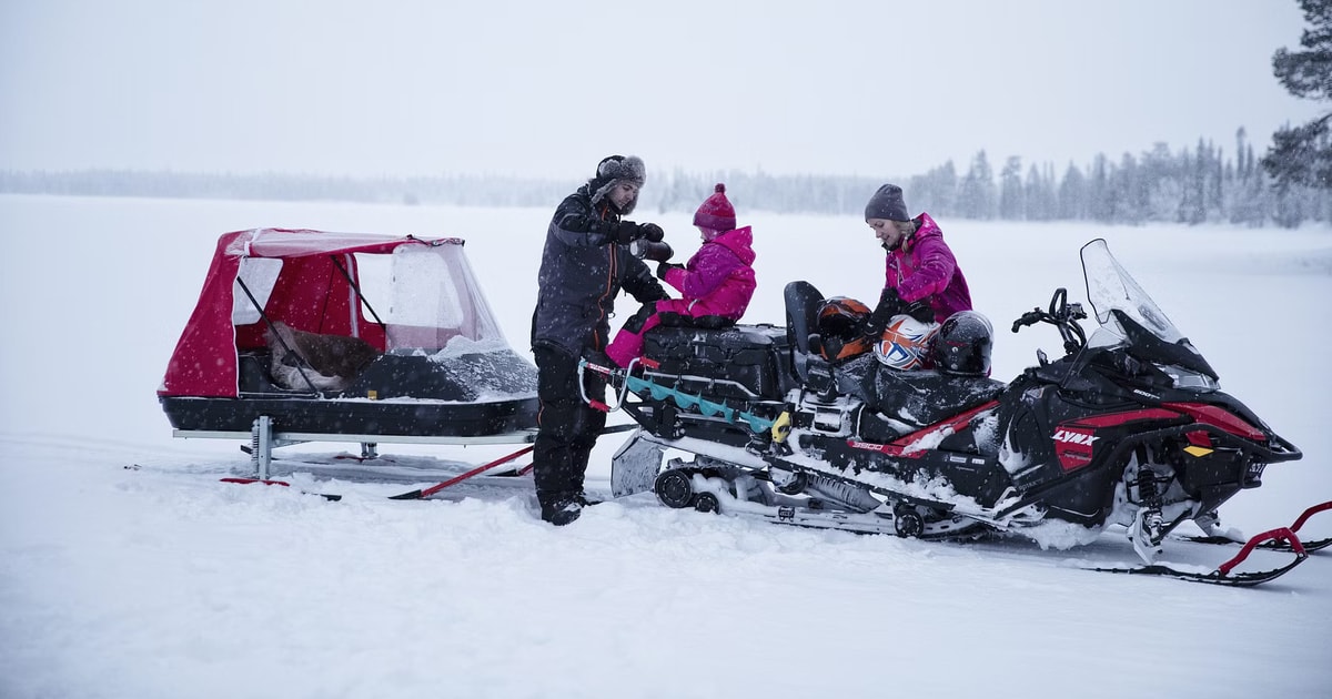 Rovaniemi Family Snowmobile Sledge Ride GetYourGuide