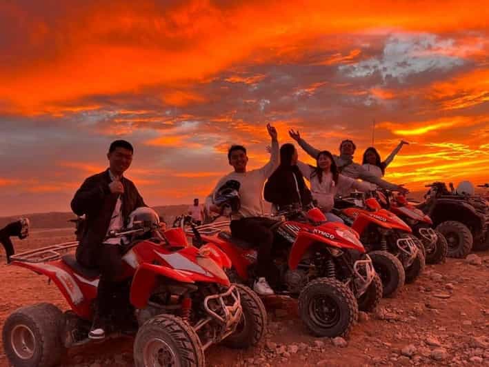 Vanuit Marrakech: Diner-show in de Agafay-woestijn & quadrijden bij zonsondergang - bivouac