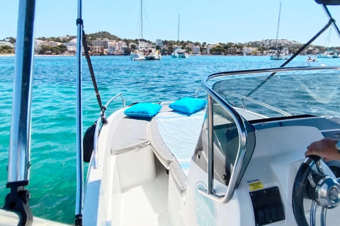 Santa Ponsa: Boat Rental No Licence Required- Captain Jack 2 2hrs-Santa Ponsa: Boat Rental No Licence Required- CJ2
