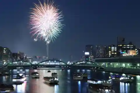26. juli 2025: Middagscruise med fyrverkeri på Sumida-elven i Tokyo
