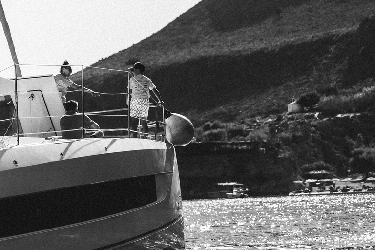 From Chora Sfakion: Semi Private Catamaran Cruise