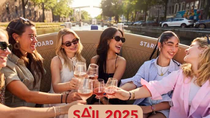 Ámsterdam: SAIL 2025 Crucero de lujo en barco abierto con bebida incluida