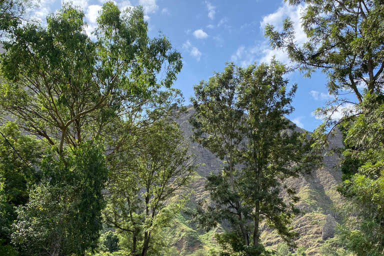 From Praia: Purgueira-Picos Sunrise Hike with Picnic Santiago: From the Beach, a Sunrise Hike to Purgueira-Picos with a Picnic