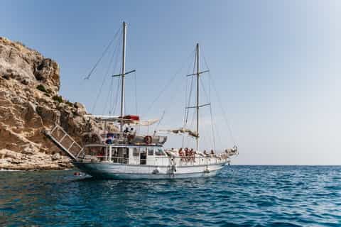 Rhodes: Romantic Gulet Cruise w/ Swimming, Buffet & Drinks