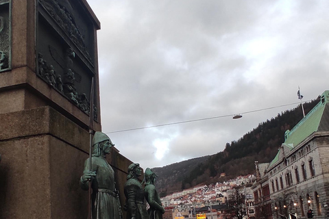 Bergen: privé wandeltour met diner en kabelbaan