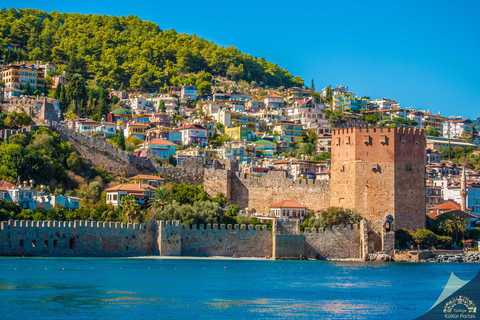 Side: Alanya City Tour with Boat, Cable Car and Lunch at the Castle Side & Alanya: Cable car ticket, Boat Ride, Lunch & Bazaar tour