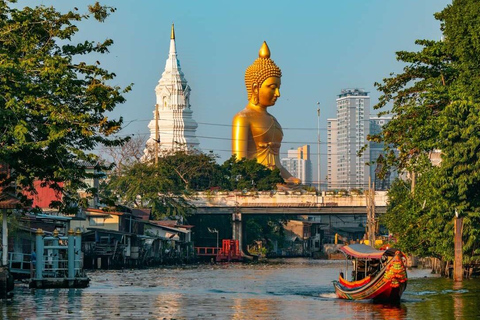 Bangkok : Private Canals Tour & 2 Temple with Hotel Pick Up Bangkok : Private Canals Tour & 2 Temple With Hotel Pick Up