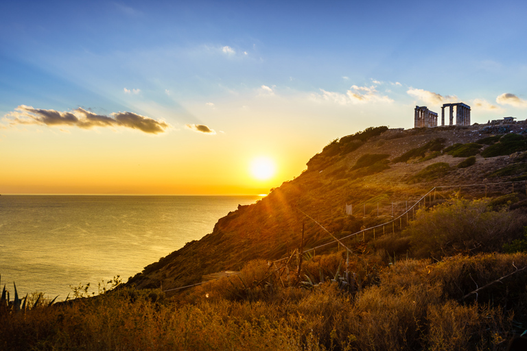 Från Aten: Privat tur till Cape Sounion med solnedgång och transfer