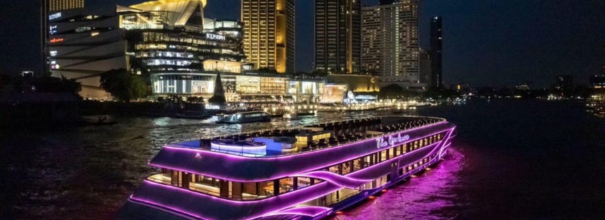 Bangkok : Dîner-croisière Buffet Opulence avec orchestre