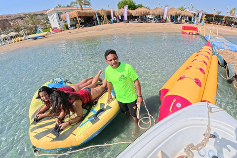 Sharm El Sheikh: Parasailing and Water Ride Combo Double Parasailing (Total 150kg) + 1 Water Ride