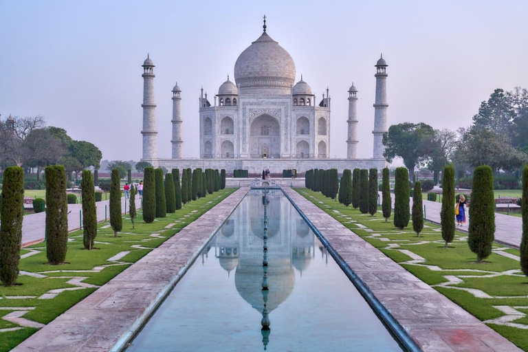 From Delhi: Agra Day Trip with Taj Mahal and Agra FortAC Car and Tour Guide Service Only