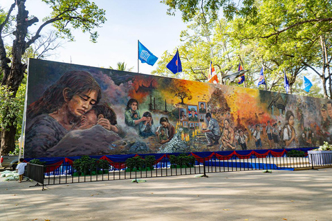 Siem Reap: City Tour, Killing Fields, & Art Haft -Day Tour Tuk Tuk Option + Tour Guide