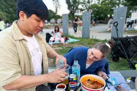 Han's River Picnic in Center of Seoul