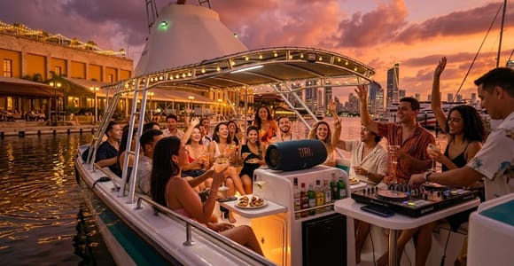 Sail on a Triton in Cartagena Bay and enjoy the sunset