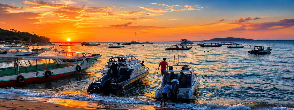 Transfert privé de l'aéroport vers les îles Gili