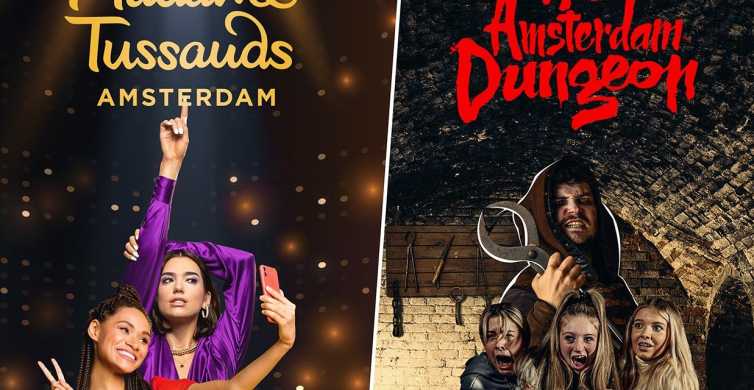 Amsterdama: Madame Tussauds un Amsterdamas Dungeon Combo biļete