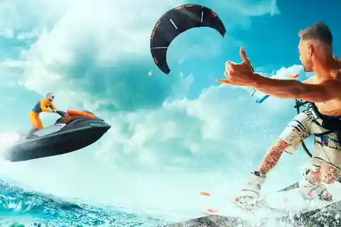Sharm El Sheikh : Aventure en ski nautique dans la baie de Naama.