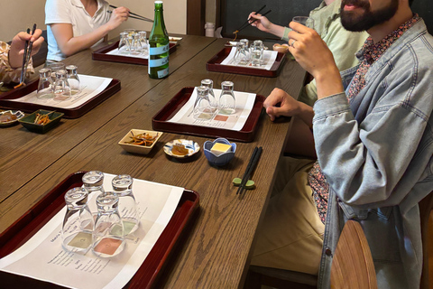 "Learn while you sip" Japanese home sake drinking experience