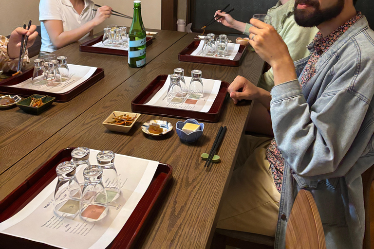 "Learn while you sip" Japanese home sake drinking experience