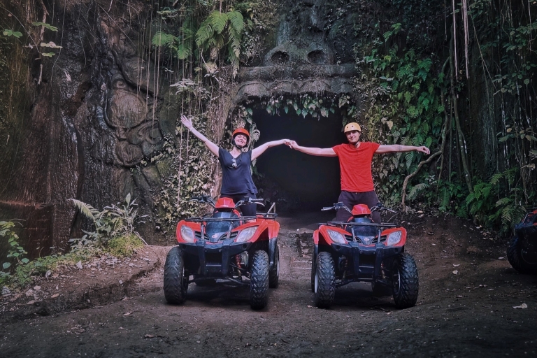 Bali: Ubud Gorilla Cave Track ATV & watervaltour met maaltijdSolorit met ontmoetingspunt – geen vervoer