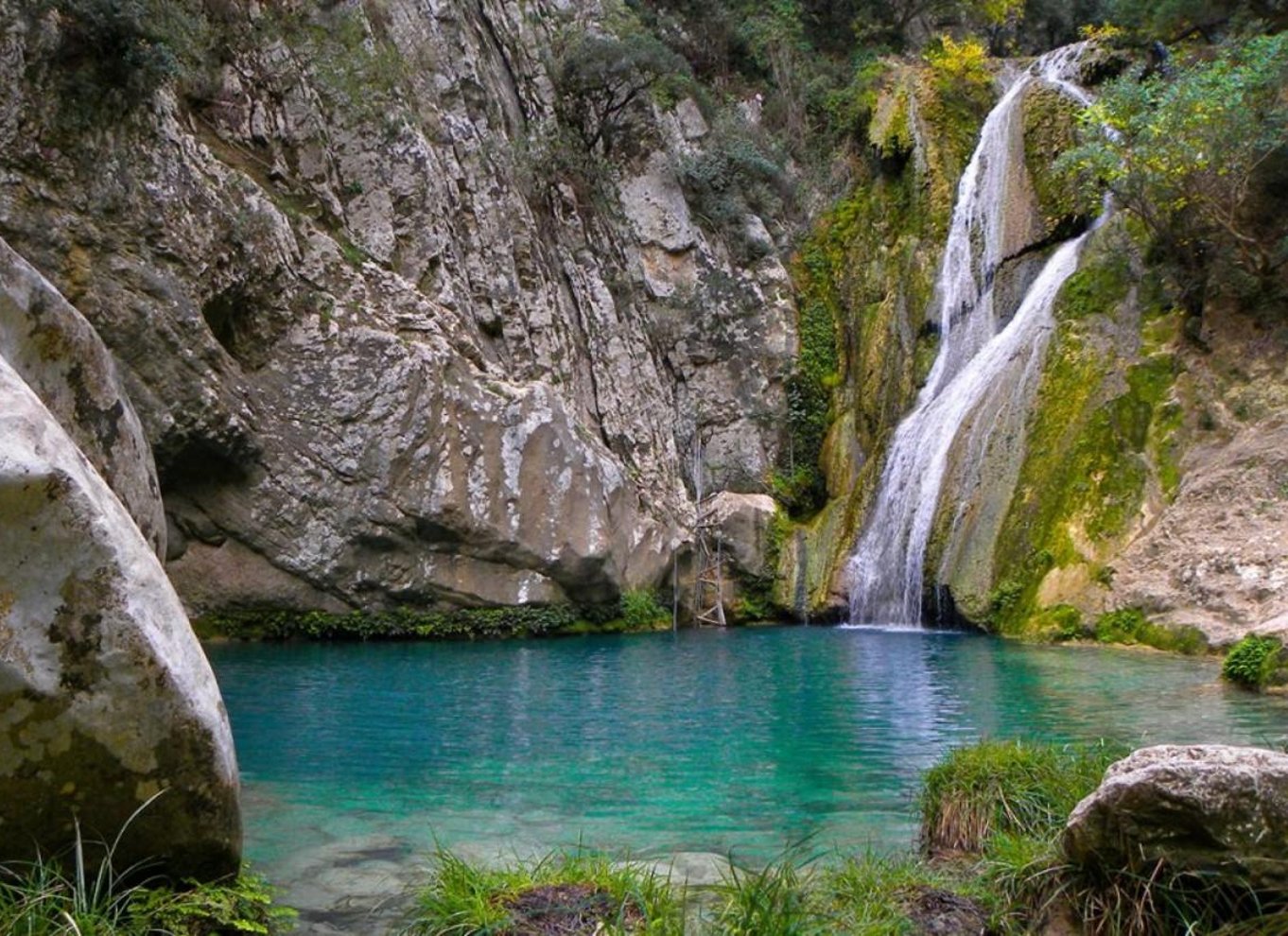 Peloponnes: Canyoning-oplevelse ved Polylimnio-vandfaldene