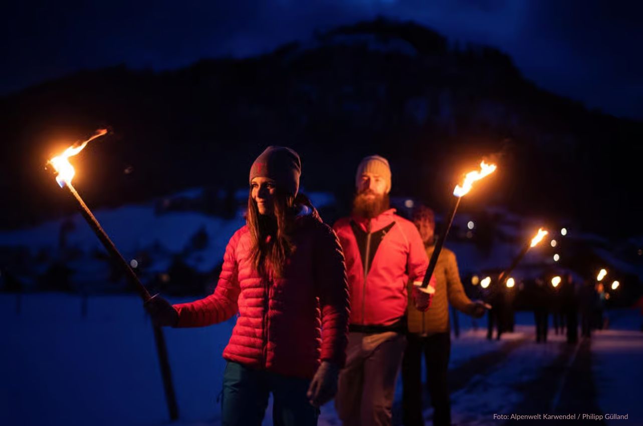 Begleitete Fackelwanderung bei Mittenwald