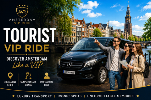 Amsterdam: Mercedes Bus Sightseeing with Photo Stops