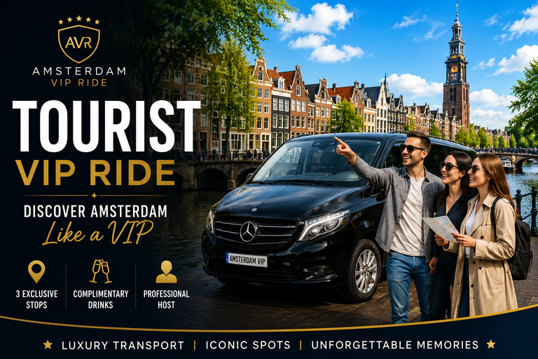 Amsterdam: Mercedes Bus Sightseeing with Photo Stops