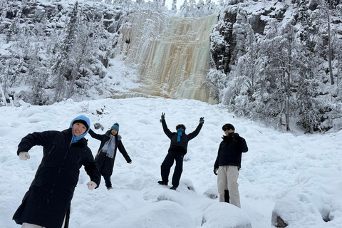 Rovaniemi to Ruka Roller Coaster & Korouoma Canyon Waterfall
