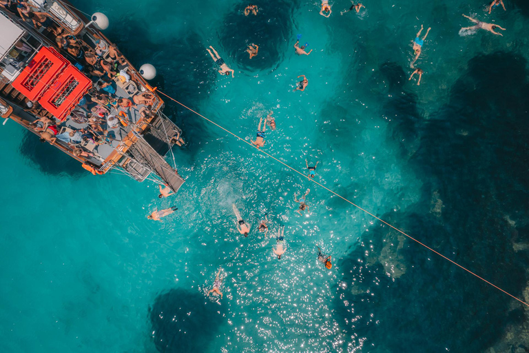 From Benitses/Lefkimmi: Blue Lagoon & Papanikolis Cruise Cruise with Transfer from Southern Corfu to Lefkimmi Port