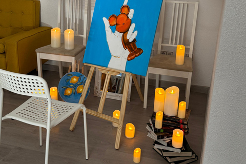 تجربة الفن والموسيقى على ضوء الشموع في أليكانتيفن وموسيقى على ضوء الشموع على لوحة كبيرة 30 × 30 أو 30 ×