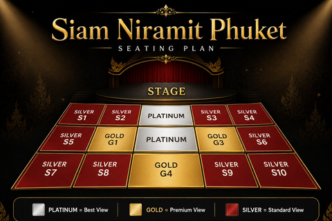 Phuket: Siam Niramit Show with Buffet Dinner & Transfers Gold Seat: Buffet Dinner & Transfers