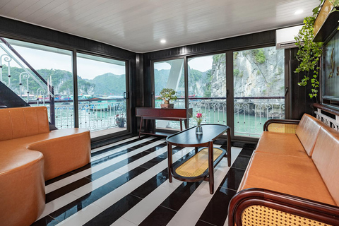 Hanoi/Cat Ba: Lan Ha Bay Day Cruise with Dark & Bright Caves Day Trip Cruise Pick up & Drop Off From Cat Ba Town