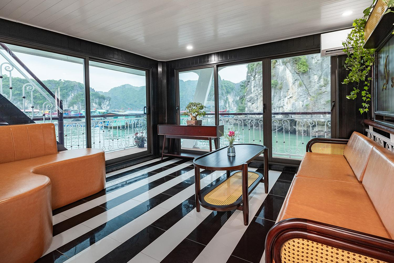 Hanoi/Cat Ba: Lan Ha Bay Day Cruise with Dark & Bright Caves Day Trip Cruise Pick up & Drop Off From Cat Ba Town