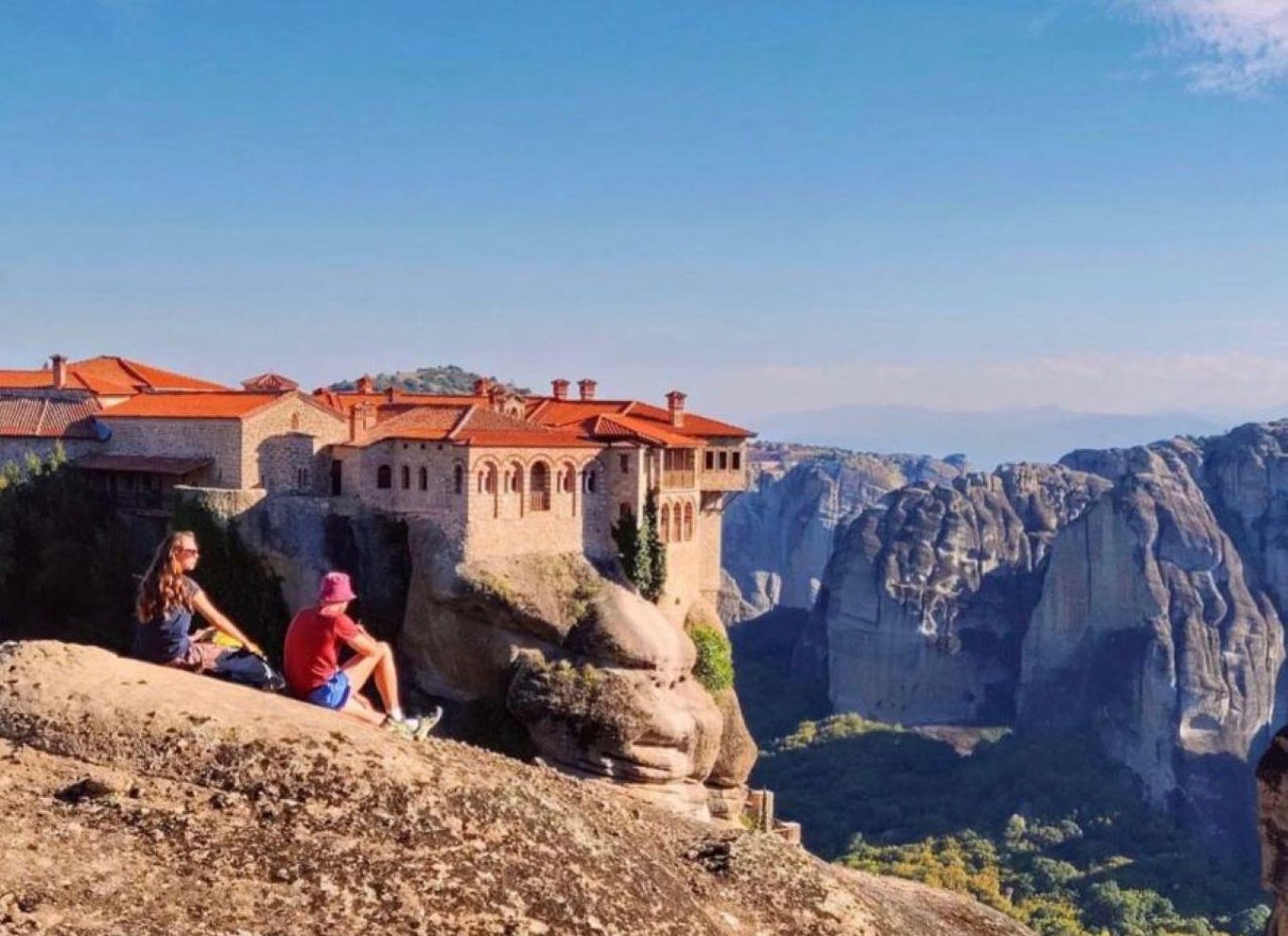 Athen: Dagsudflugt til Meteora-klostrene med huler og frokost