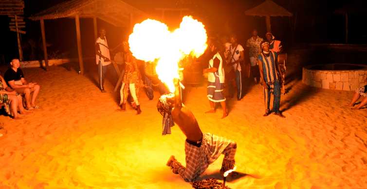 Boa Vista: Tűzzel és afrikai dobokkal kísért naplementés vacsora
