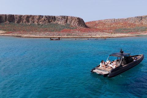 Kissamos : Croisière en bateau rapide à Balos et Gramvousa avec plongée en apnéeCroisière en bateau rapide sans prise en charge et retour