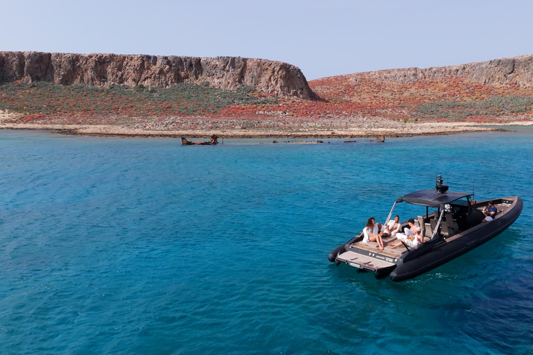 Kissamos : Croisière en bateau rapide à Balos et Gramvousa avec plongée en apnéeCroisière en bateau rapide sans prise en charge et retour