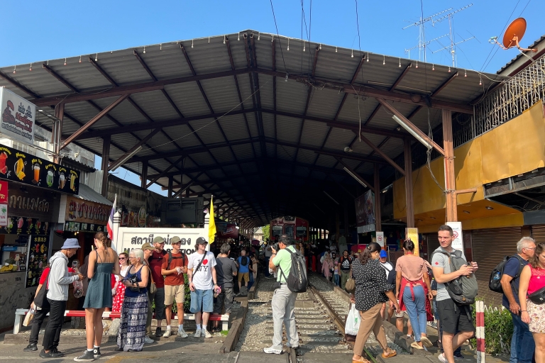 Pływający targ Damnoen Saduak i rynek kolejowy (pół dnia)