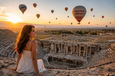 Antalya/Side: Pamukkale Hot Air Balloon Ride w/Lunch Balloon Watching