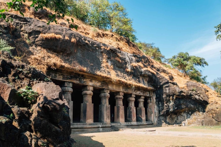 Mumbai: Elephanta Caves Private Tour with Ferry Ride Private Tour with Entry Tickets for Indian Nationals