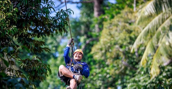 Koh Samui: Forest Zipline with Ocean Views and Transfers