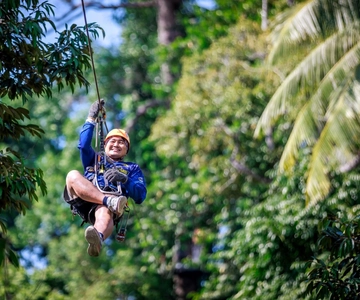 Koh Samui: Samui Zipline Avontuur met Transfer service