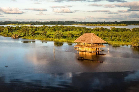 Ursprungsbefolkningens samhällen i Amazonasregionen Iquitos