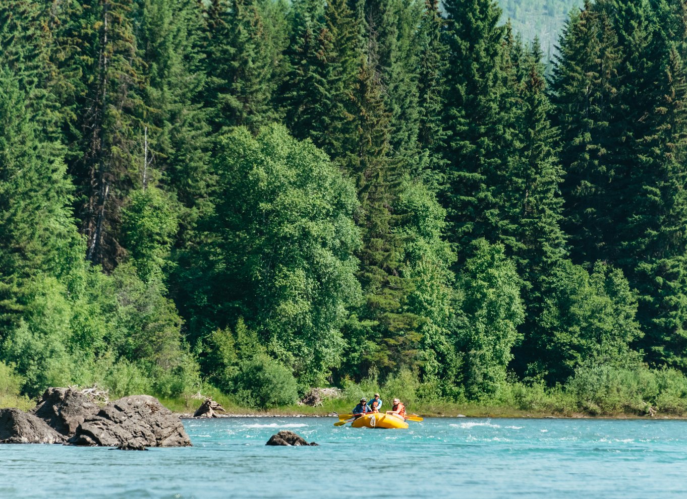 West Glacier: Naturskøn rafting i Glacier National Park