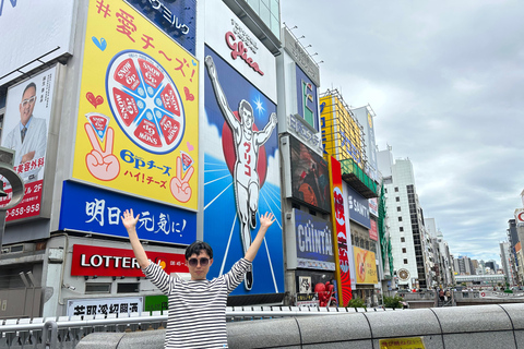 Osaka: Un tour guidato a piedi privato di 5 luoghi da vedere assolutamente