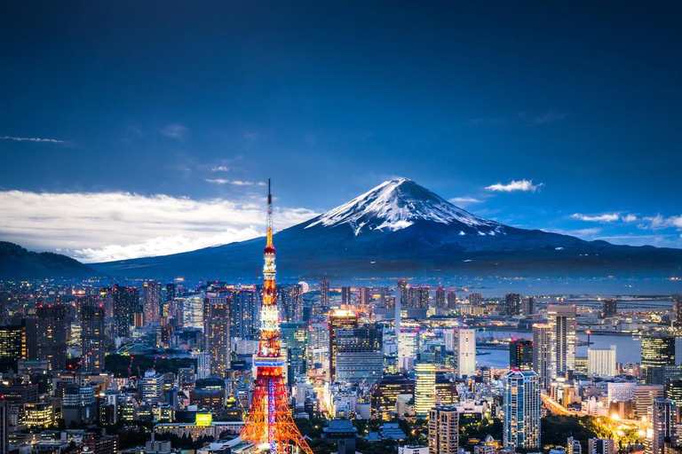 Tokyo e Fuji: Tour privato di 2 giorni con auto PremiumTokyo e Fuji: Tour privato di 2 giorni in auto Premium