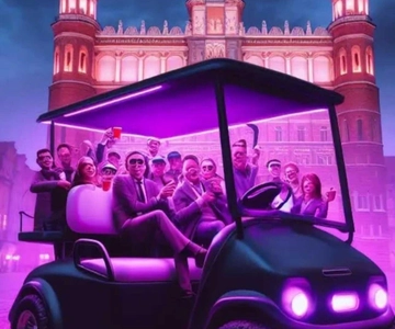 Gdansk: City Tour com cerveja à vontade em carrinho de golfe