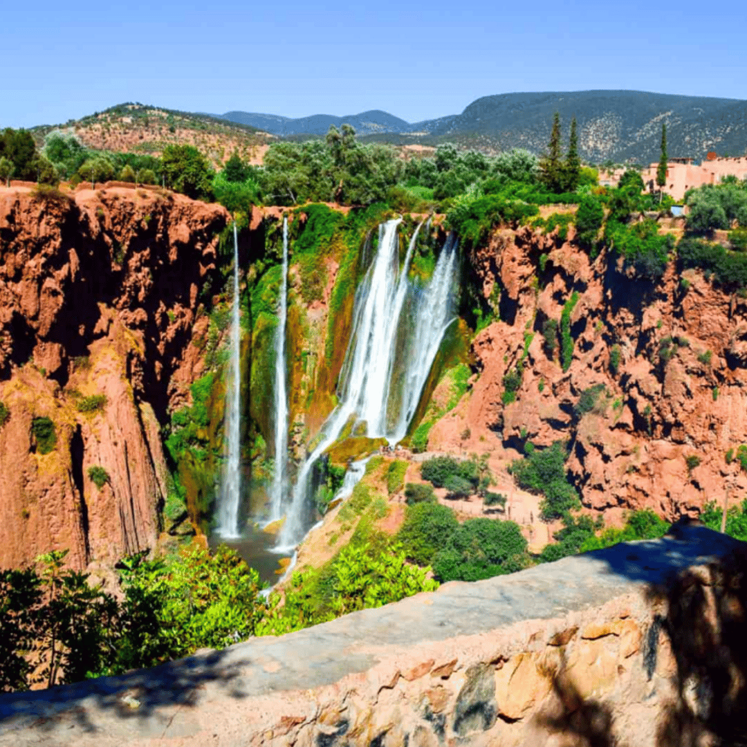 Depuis Marrakech : cascade d'Ouzoud Guide de la région et tour en bateau