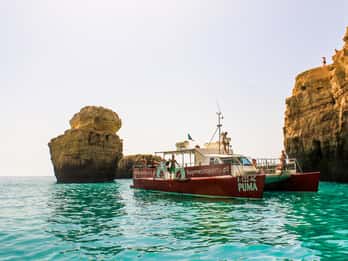 Quarteira: Benagil Cave Boat Trip with Beach BBQ and Kayak